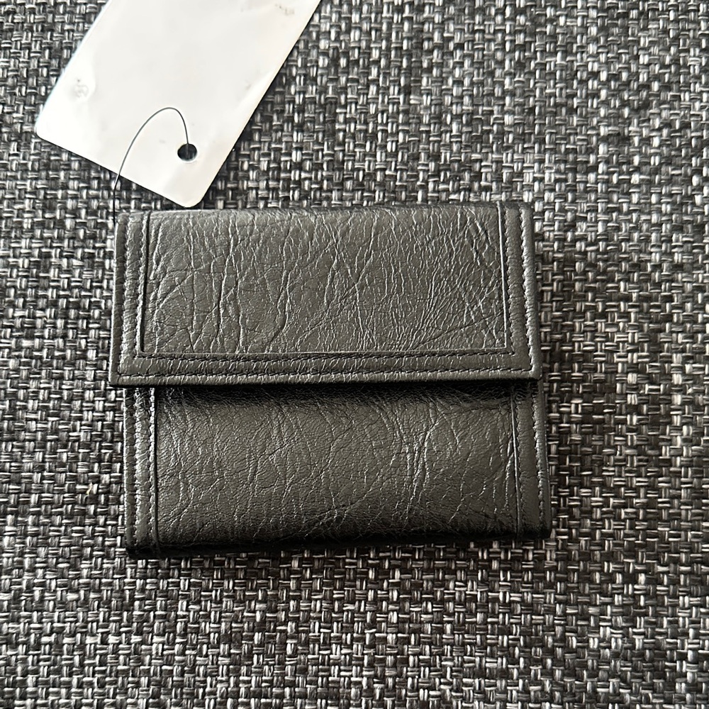 Balenciaga Black Leather Card Holder